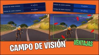 FOV o CAMPO DE VISIÓN en FORTNITE mejor CONFIGURACIÓN [upl. by Smith]