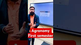 Bsc Agriculture First semester Agronomy Complete Class Update FARMERS LOVE AGRONOMY LECTURE 1st SEM [upl. by Ertha]