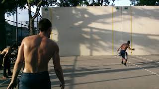 Gio and Tavo vs Juniper Ryan D and Rodrigo S 20181009 handball game [upl. by Tessa]