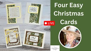 Creating Four Simple And Festive Christmas Cards [upl. by Scrope]