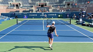 Denis Shapovalov v Aslan Karatsev  Court Level Practice Match Highlights 2022 [upl. by Aihsas41]