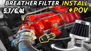 5764L BREATHER FILTER INSTALLION AND POV [upl. by Anavi]