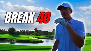 Can A Mid Handicap Golfer BREAK 40 [upl. by Ennoira796]