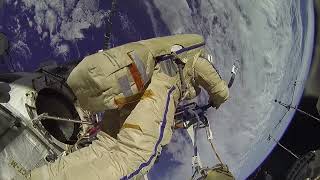 Action Cam footage from space walk Thrilling documentary [upl. by Ynnam]