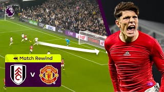 GARNACHO SCORES DRAMATIC INJURYTIME WINNER  Fulham 12 Man Utd  Premier League Highlights [upl. by Freeman535]