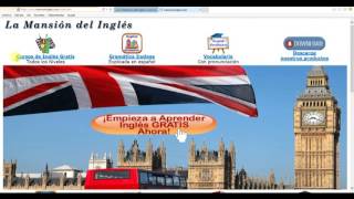 Cursos de Ingles Gratis como aprender inglés la Mansion Ingles estudiar y saber con clases ingles [upl. by Ydennek]