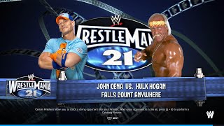 WWE 2K24 john cena vs hulk holgan  falls count anywhere [upl. by Ardnatal913]