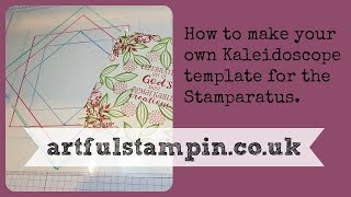 Create kaleidoscope template for Stamparatus stampinup stamparatus [upl. by Nimar]