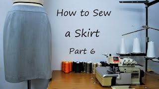 How to sew a skirt  part 6 [upl. by Adiene]