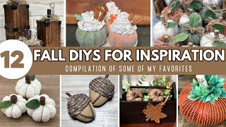 12 Easy and Inexpensive Fall Decor DIY Projects For Inspiration [upl. by Reitman]