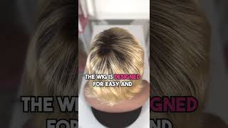 10quot Rooted Golden Blonde Wig with Bangs Real Remy Human Hair ✨  Canada Hair™ [upl. by Johny680]