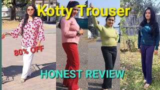 Kotty Trouser  HONEST REVIEW  Best Trousers Under 300rs [upl. by Atiner]