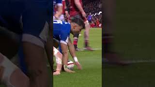 Lorenzo Pani  Galles v Italia 2024  nomination Try of the Year [upl. by Eleik414]