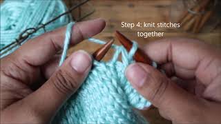 Knitting Tutorialssk and k2tog [upl. by Cairns143]