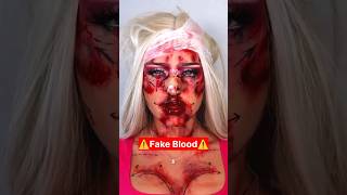 Fake blood  makeup video  halloween makeup ideas  beauti makeup shorts [upl. by Englebert576]