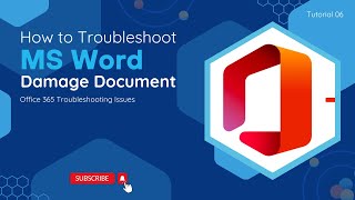 How To Troubleshoot MS Word Damaged Document  O365 Troubleshooting Issues [upl. by Leroj770]