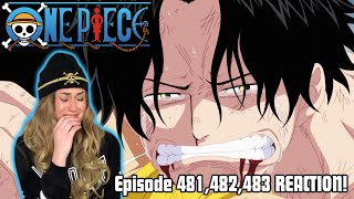 quotTHANK YOU FOR LOVING MEquot GOODBYE ACE 😢💔 One Piece Episode 481 482 483 Reaction  Review [upl. by Teiluj343]