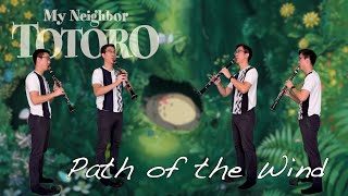 Path of the Wind  My Neighbor Totoro Clarinet Cover [upl. by Elrebmik496]