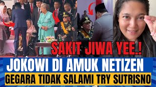 VIRAL JOKOWI DI AMUK NETIZEN GEGARA TIDAK SALAMI TRY SUTRISNO DI HUT TNI BEGINI DALIH ISTANA [upl. by Lal]