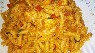 Spicy prawn pasta recipe in Tamil prawn macaroni recipe in Tamil [upl. by Tnerb]