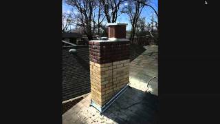 How to tuck point Large Chimney Repair [upl. by Cletus]