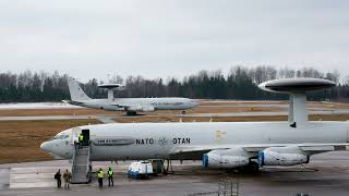 NATO E3A AWACS taxi [upl. by Ursas]