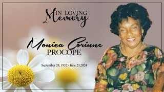 Celebrating The Life of Monica Corinne Procope [upl. by Ecnatsnoc164]