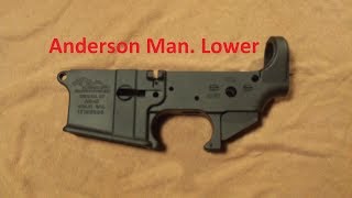 Anderson AR15 Stripped Lower [upl. by Atteuqehs]