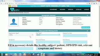 Demonstration of Centralised Heart Rate Variability cHRV web portal [upl. by Corliss146]