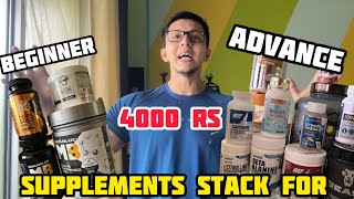 Supplements Stack For “ BEGINNER “ amp “ ADVANCED “  Natural Bodybuilding [upl. by Arahat]