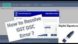 emsigner error in gst portal  Step by step solution process [upl. by Salomi]