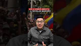 Estados Unidos le ofrece amnistía a Nicolás Maduro si deja el poder en Venezuela [upl. by Ramhaj915]