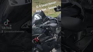 iCR Smart Motorcycle Helmet Beta Test Session 1 [upl. by Allbee]