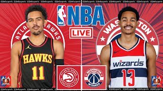 Atlanta Hawks vs Washington Wizards  NBA Live Game Score Today 2023 [upl. by Eedyaj]