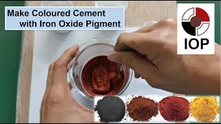 How to Make Color Concrete  Color Cement Coloured Cement with Iron Oxide PigmentConcrete Colorant [upl. by Enrol]