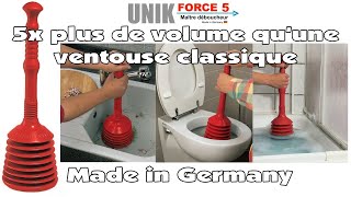 Déboucheur XXL UNIK FORCE 5  comment déboucher une canalisation rapidement sans produit chimique [upl. by Kristal]