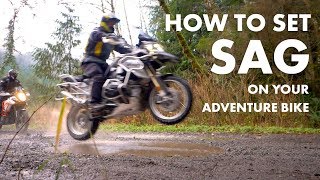 How to ADJUST SAG  Works on All Bikes  Adventure Motorcycle Suspension Part 3 [upl. by Leavy725]