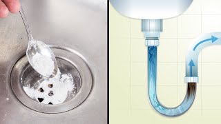 8 Fast and And Easy Ways To Unclog Drains Naturally [upl. by Hooke200]