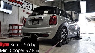 Mini Cooper S F56 DYNO Run 266 hp [upl. by Noyek]