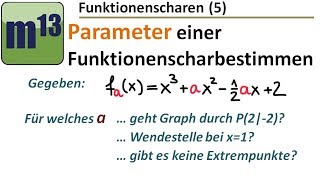 5 Parameter einer Funktionenschar bestimmen [upl. by Sllew181]