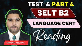 Learn Language Cert Reading  Level B2  Test 4  Part 4 [upl. by Ziom]