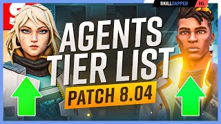 NEW Meta Agent Tier List Patch 804  NEW PHOENIX META  Valorant Guide [upl. by Enovahs122]