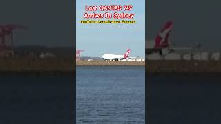 VHOEE Arrives In Sydney From Santiago 747 qantas farewell boeing747 [upl. by Hedwiga]