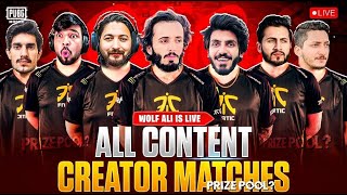 AJJ ALL CONTENT CREATOR MATCHES MAIN TOP ONE KRNA HAI  JOIN RANDOM WOLF ALI IS LIVE [upl. by Landmeier]