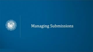 Recordation System Tutorial Managing Submissions [upl. by Brindell]