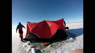 Eskimo 9416i SetUp and Installation of Insulated Floor eskimo icefishing insulated [upl. by Nnylanna]