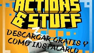 cómo instalar y poner el mod action ampstuff en Minecraft [upl. by Osswald]