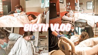 BIRTH VLOG  successful vbac  no epidural emotional  real [upl. by Akinot]