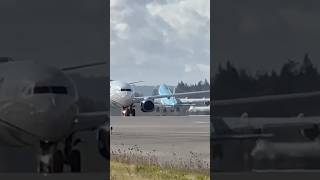 Korean Air Cargo 747 takeoff from SeaTac [upl. by Eillac]