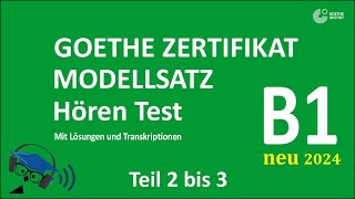 Master the B1 Goethe Listening Exam with Solutions  Prüfung Test B1 Neu 2024 M13 [upl. by Ibbob]